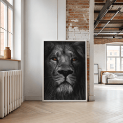 Majestic Lion Wall Art – Bold Jungle King Portrait Print