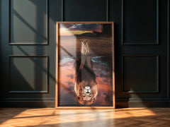 Lion Cub Reflection | Dream Big Wall Art Print