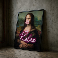 Mona Lisa | Relax Quirky Wall Art Print