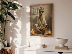 Zen Llama | Unique Funny Chill Animal Wall Art Print
