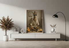 Zen Llama | Unique Funny Chill Animal Wall Art Print