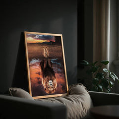 Lion Cub Reflection | Dream Big Wall Art Print