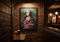 Mona Lisa | Relax Quirky Wall Art Print