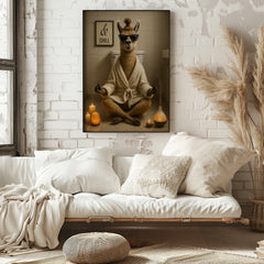Zen Llama | Unique Funny Chill Animal Wall Art Print