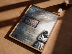 Bold ironic Alice graffiti wall art print