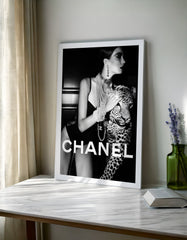 CHANEL LEOPARD WALL ART FASHION PRINT