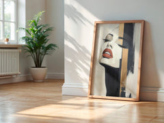 minimalist-woman-portrait-artwork-modern-interior