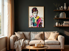 Audrey Hepburn | Graffiti Pop Wall Art Print - Print