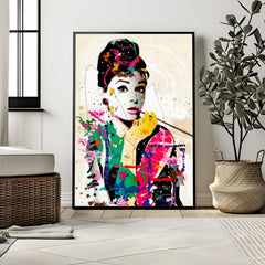 Audrey Hepburn | Graffiti Pop Wall Art Print - Print