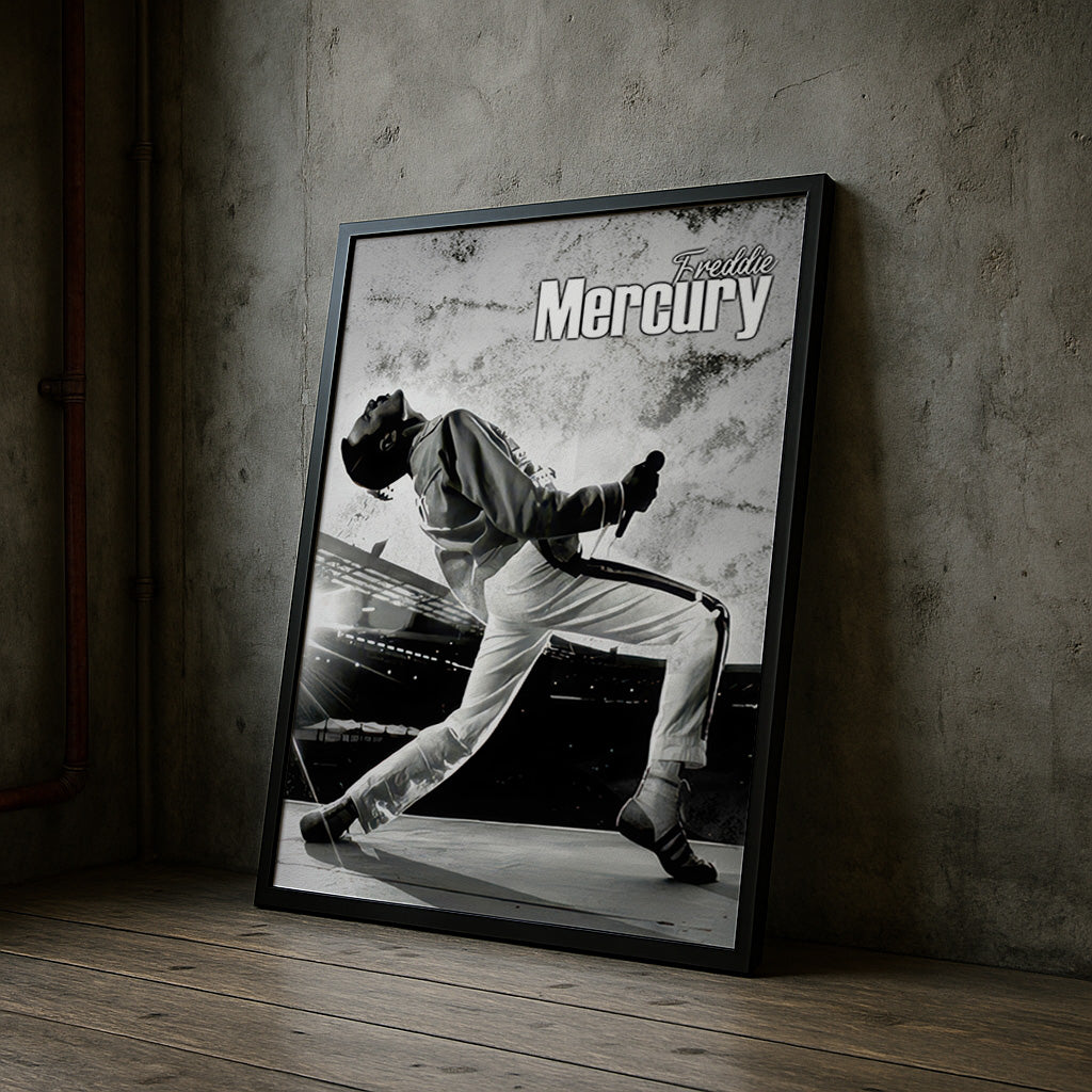 black-and-white-freddie-mercury-wall-art-print