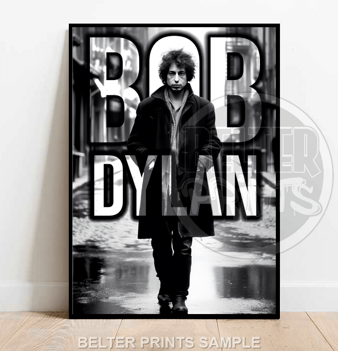 Bob Dylan | Iconic Portrait Wall Art Print - Print