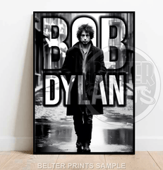 Bob Dylan | Iconic Portrait Wall Art Print - Print