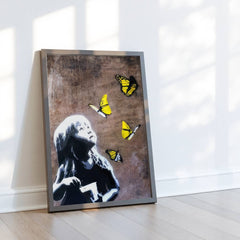 child-with-butterflies-graffiti-street-art-wall-art-print