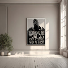 Champange & Struggle | Notorious Biggie Smalls Wall Art