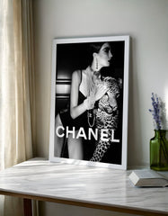 CHANEL LEOPARD WALL ART FASHION PRINT