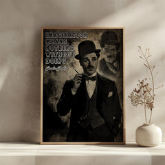 Charlie Chaplin Wisdom | Vintage Style Wall Art Print - Print