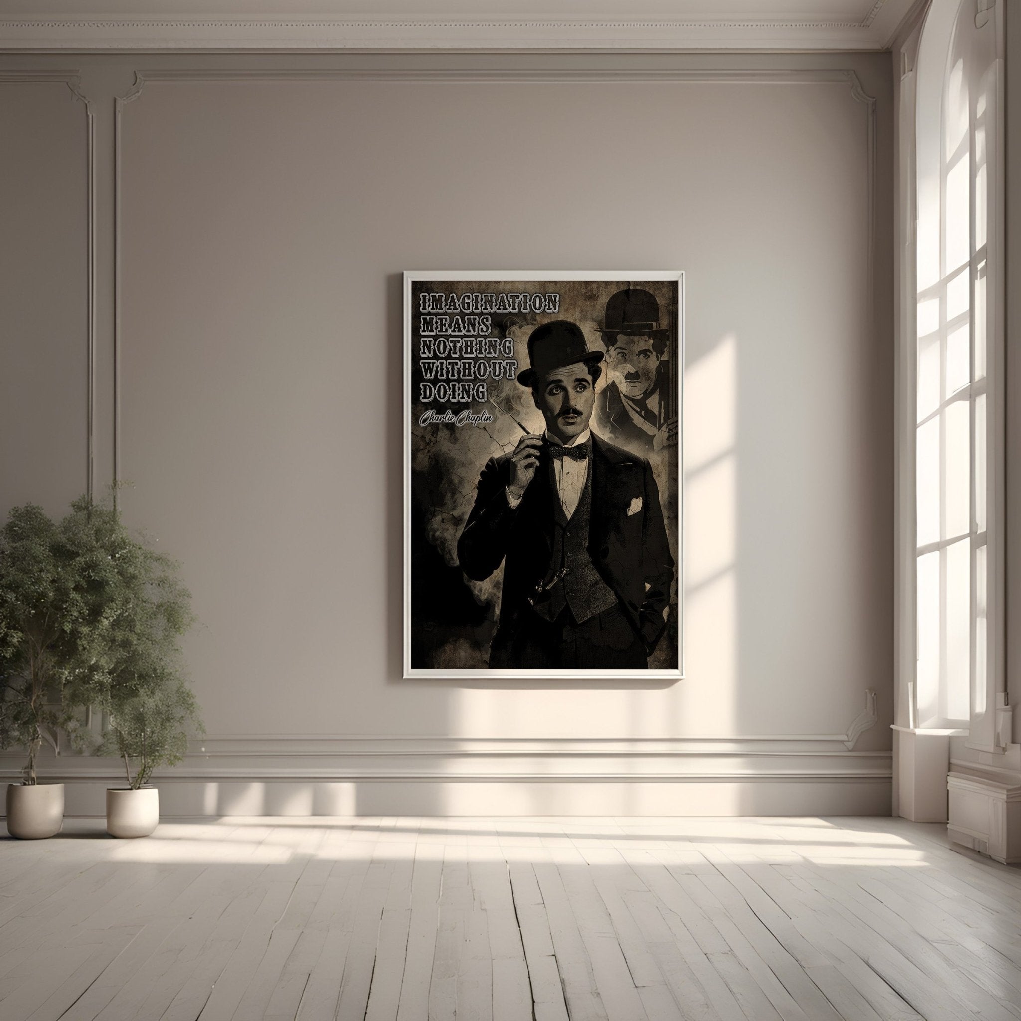 Charlie Chaplin Wisdom | Vintage Style Wall Art Print - Print