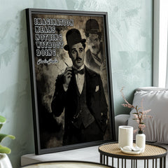 Charlie Chaplin Wisdom | Vintage Style Wall Art Print - Print