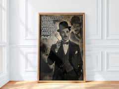 Charlie Chaplin Wisdom | Vintage Style Wall Art Print - Print