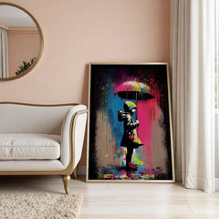urban-banksy-inspired-colour-rain-girl-umbrella-wall-art