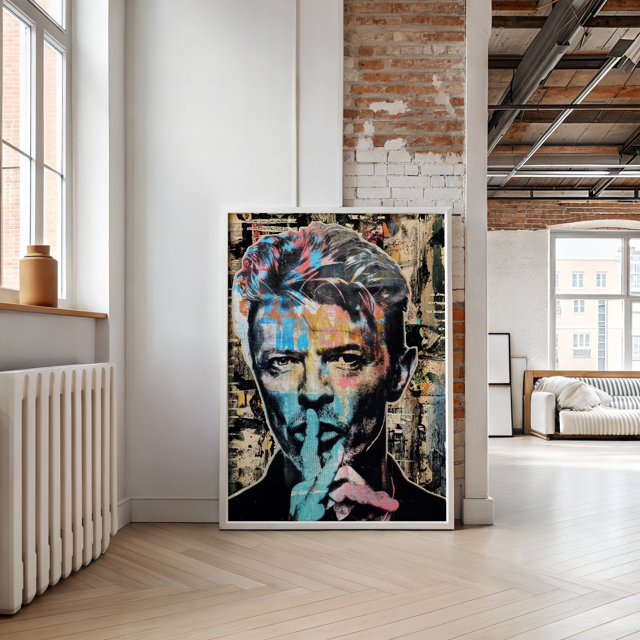 David Bowie Pop Art | Colourful Ziggy Stardust Print - Print