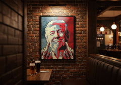 Double Down | Trump Middle Finger Pop Art Wall Print - Print