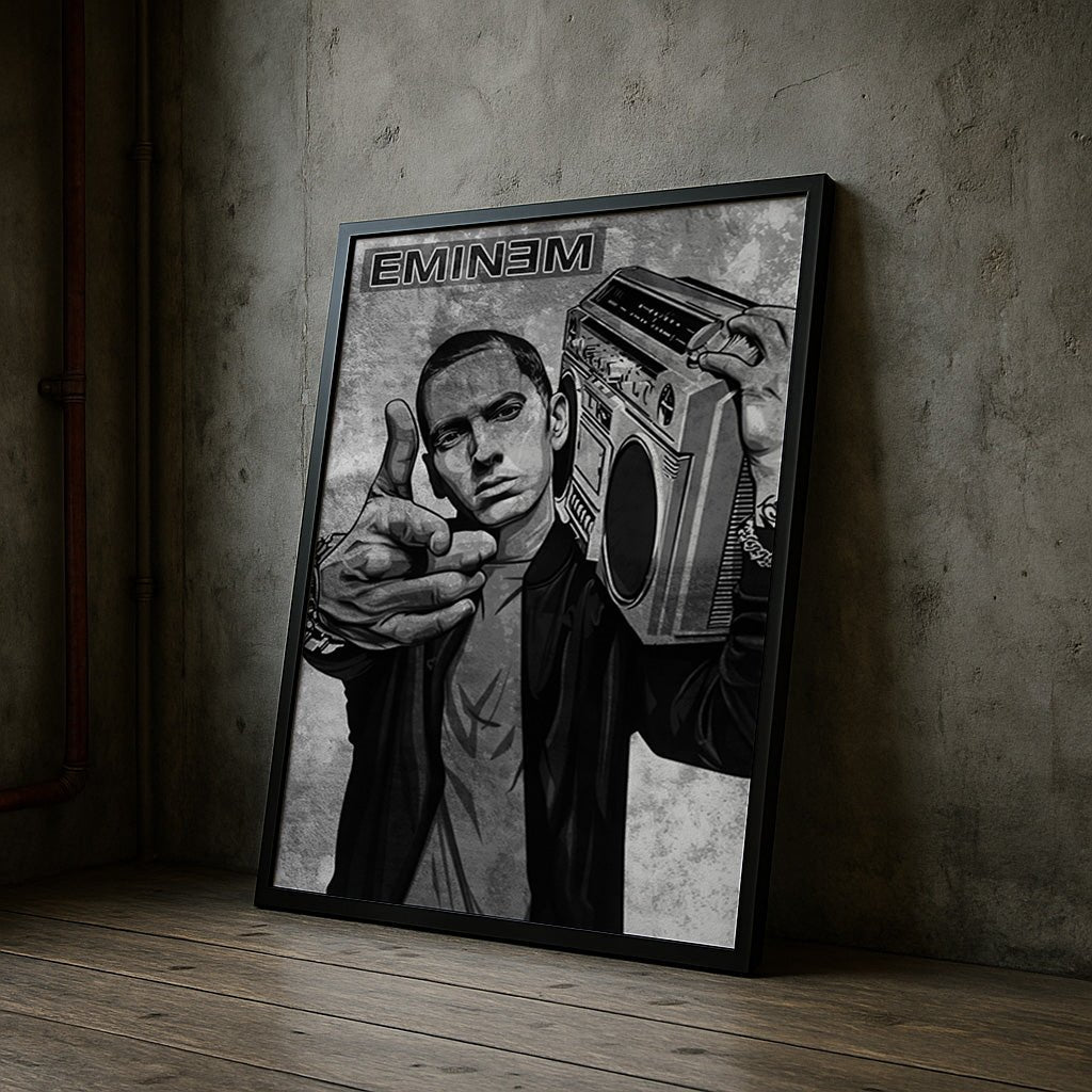 Eminem | Boombox Rap Icon Wall Art Print - Print