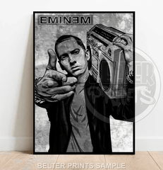 Eminem | Boombox Rap Icon Wall Art Print - Print