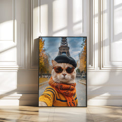 trendy-cat-wall-art-animal-poster-paris-scene