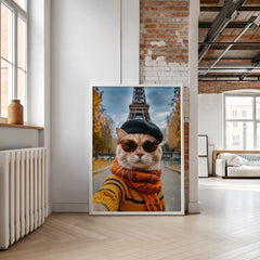 cat-wall-decor-animal-print-in-scarf-and-beret