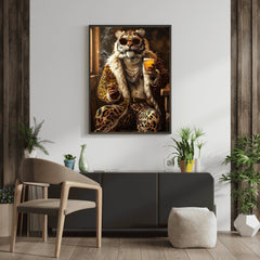 fashionable-leopard-wall-art-animal-drinking