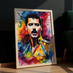 Freddie Mercury | Abstract Pop Art Queen Portrait Print
