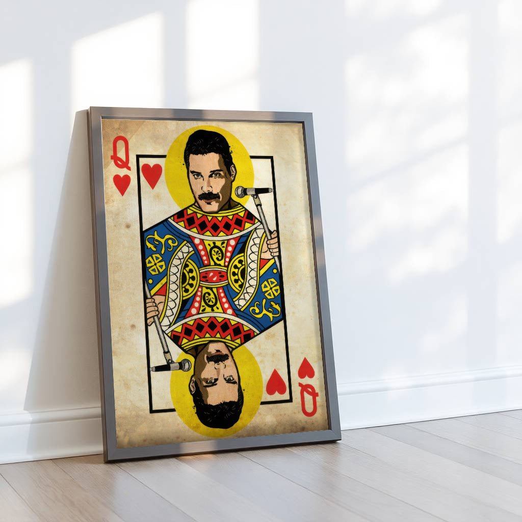 freddie-mercury-wall-art-queen-of-hearts-poster