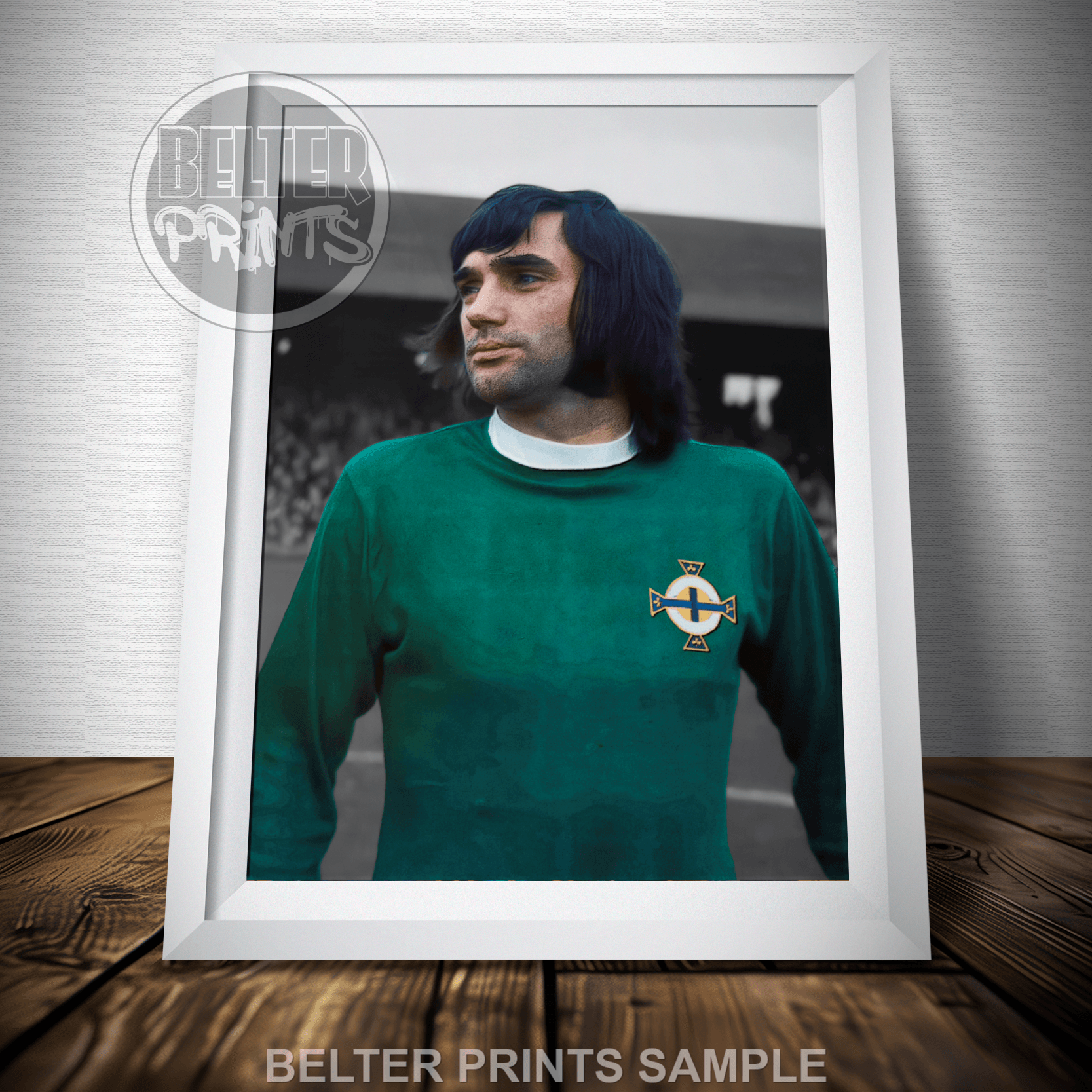 vintage football artwork, quiet moment sports decor