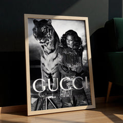 gucci-model-tiger-wall-art-print