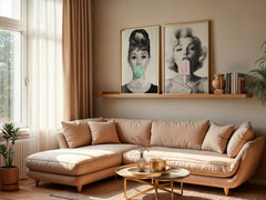 Hepburn X Marilyn | Iconic Hollywood Duo Wall Art 2-Print Bundle