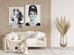Hepburn X Marilyn | Iconic Hollywood Duo Wall Art 2-Print Bundle