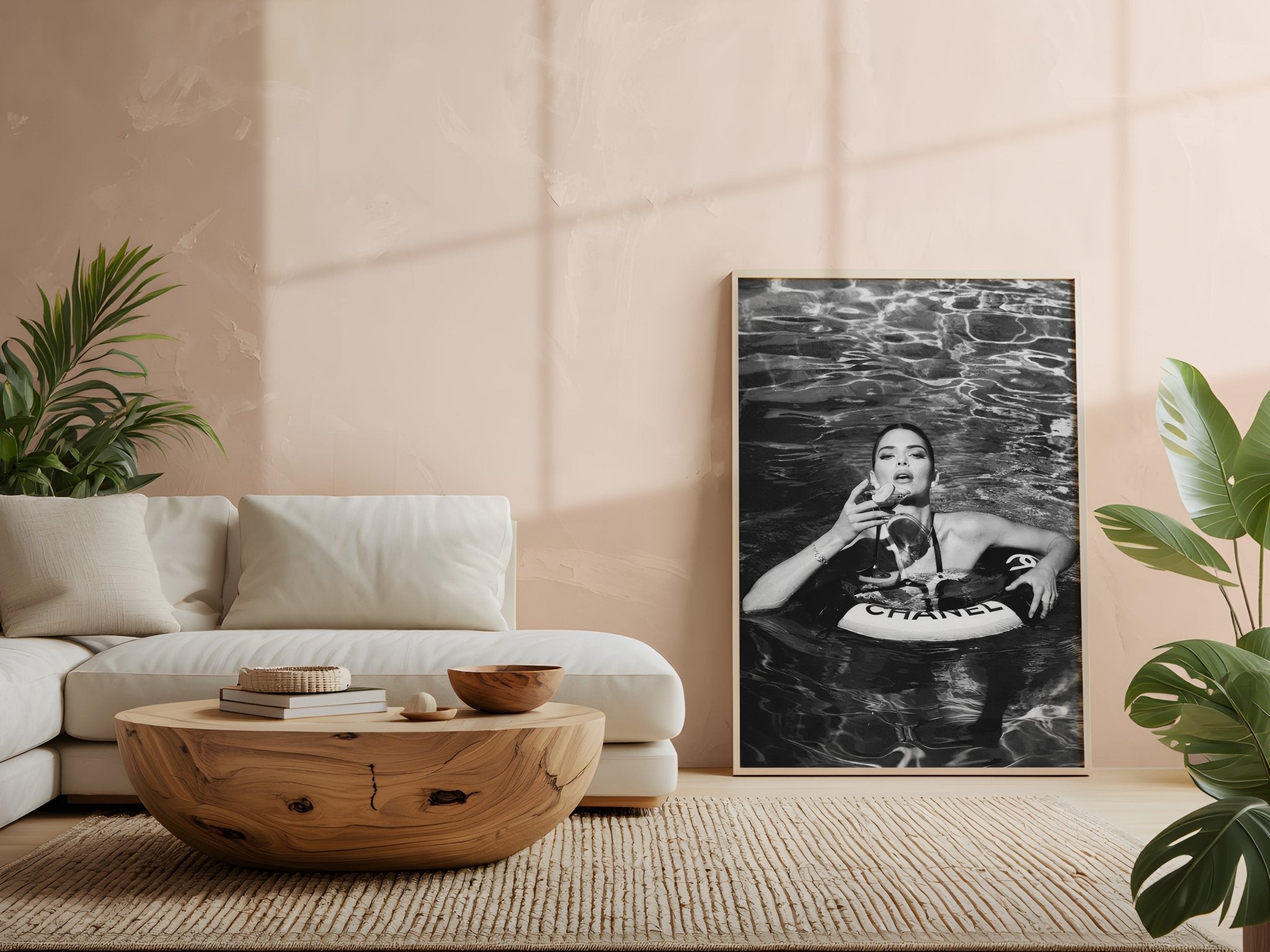 Kylie Jenner Chanel | Bold Pool Fashion Wall Art Print - Print