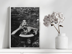 Kylie Jenner Chanel | Bold Pool Fashion Wall Art Print - Print
