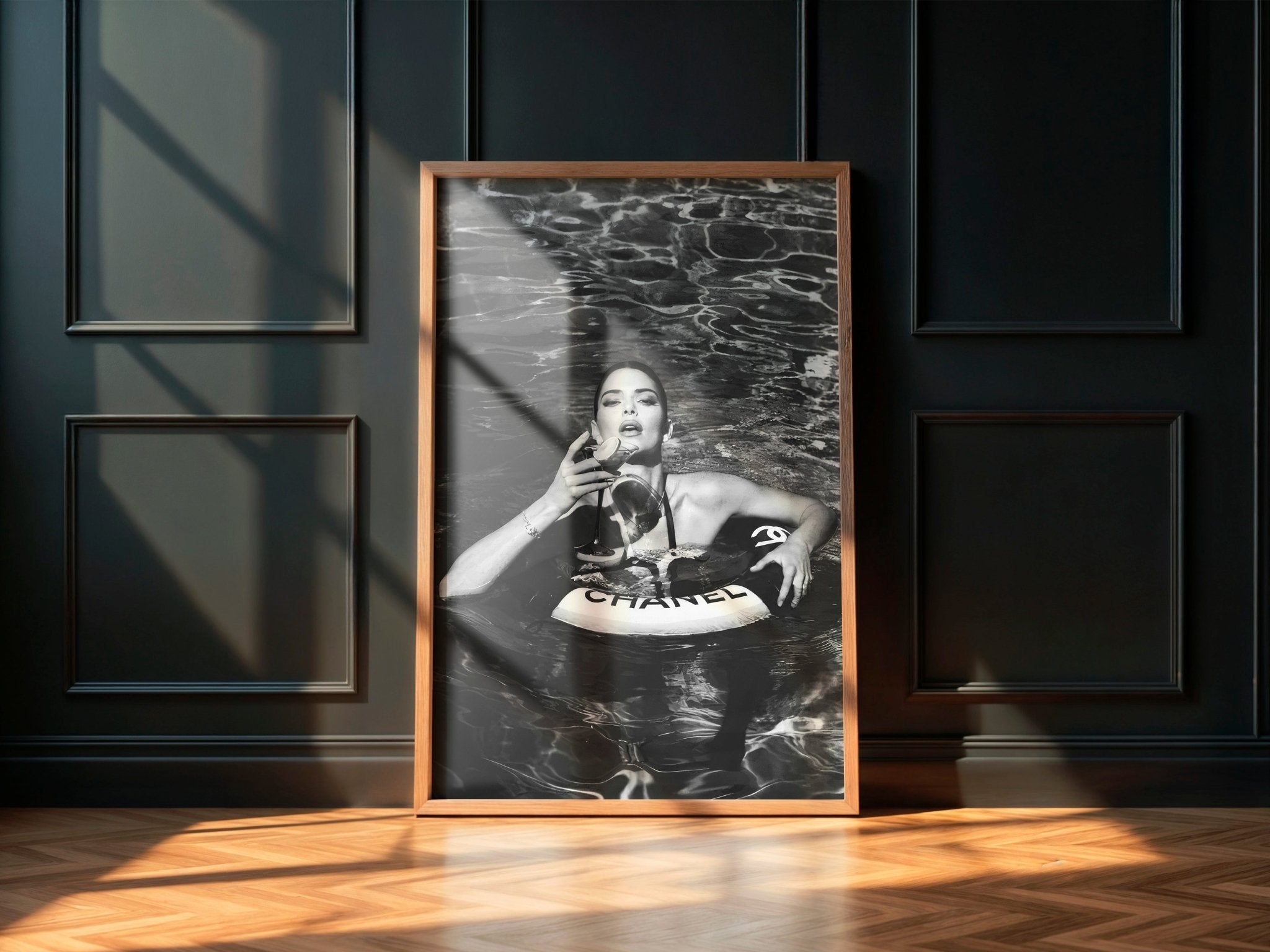 Kylie Jenner Chanel | Bold Pool Fashion Wall Art Print - Print