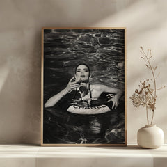 Kylie Jenner Chanel | Bold Pool Fashion Wall Art Print - Print