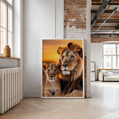 Legacy Bond | Lion & Cub Wall Art Print - Print
