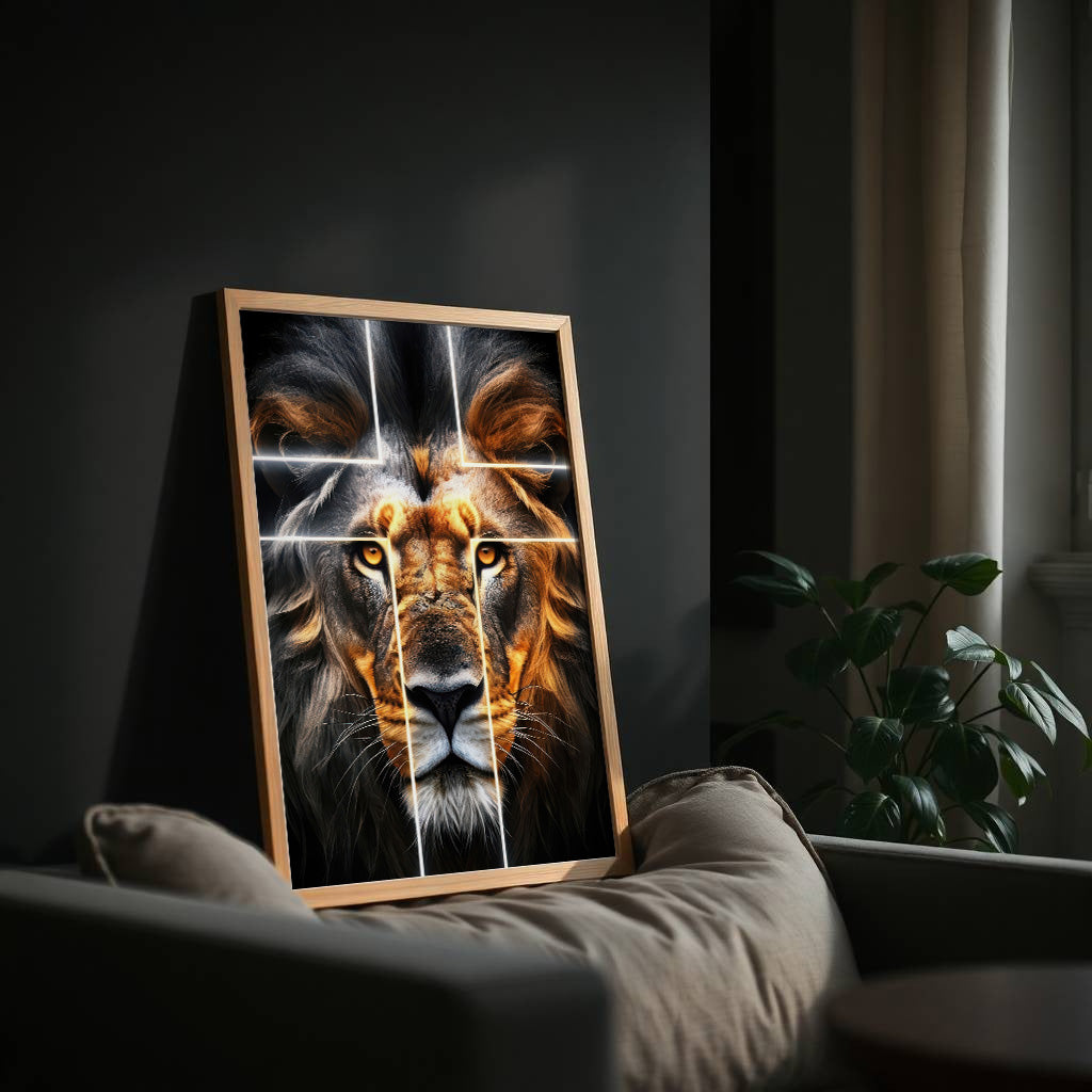 lion-face-cross-animal-art-print-belter-prints