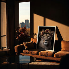 lioness-wall-art-print-with-flowers-belter-prints