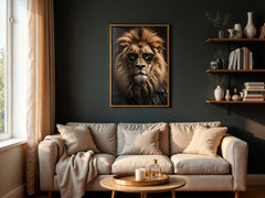 Luxe Leo | Unique Lion Wall Art Print
