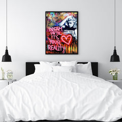 Marilyn Monroe Graffiti Pop Art | Bold Dream To Reality Print - Print