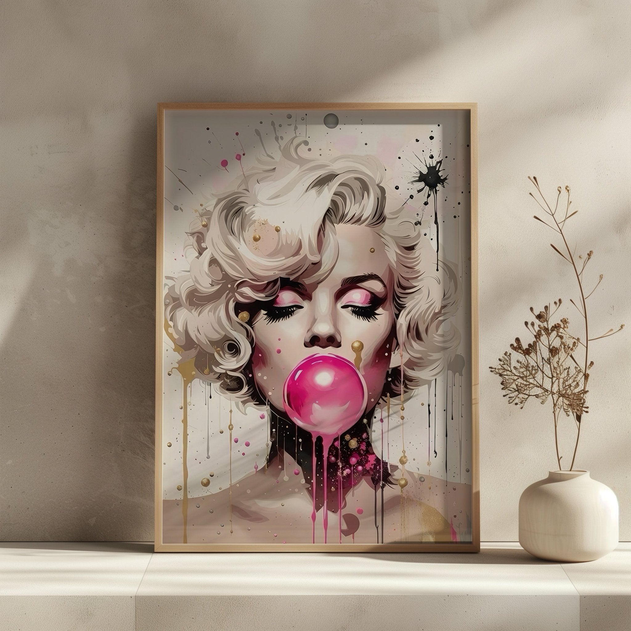 marilyn-monroe-bubblegum-print-styled-room