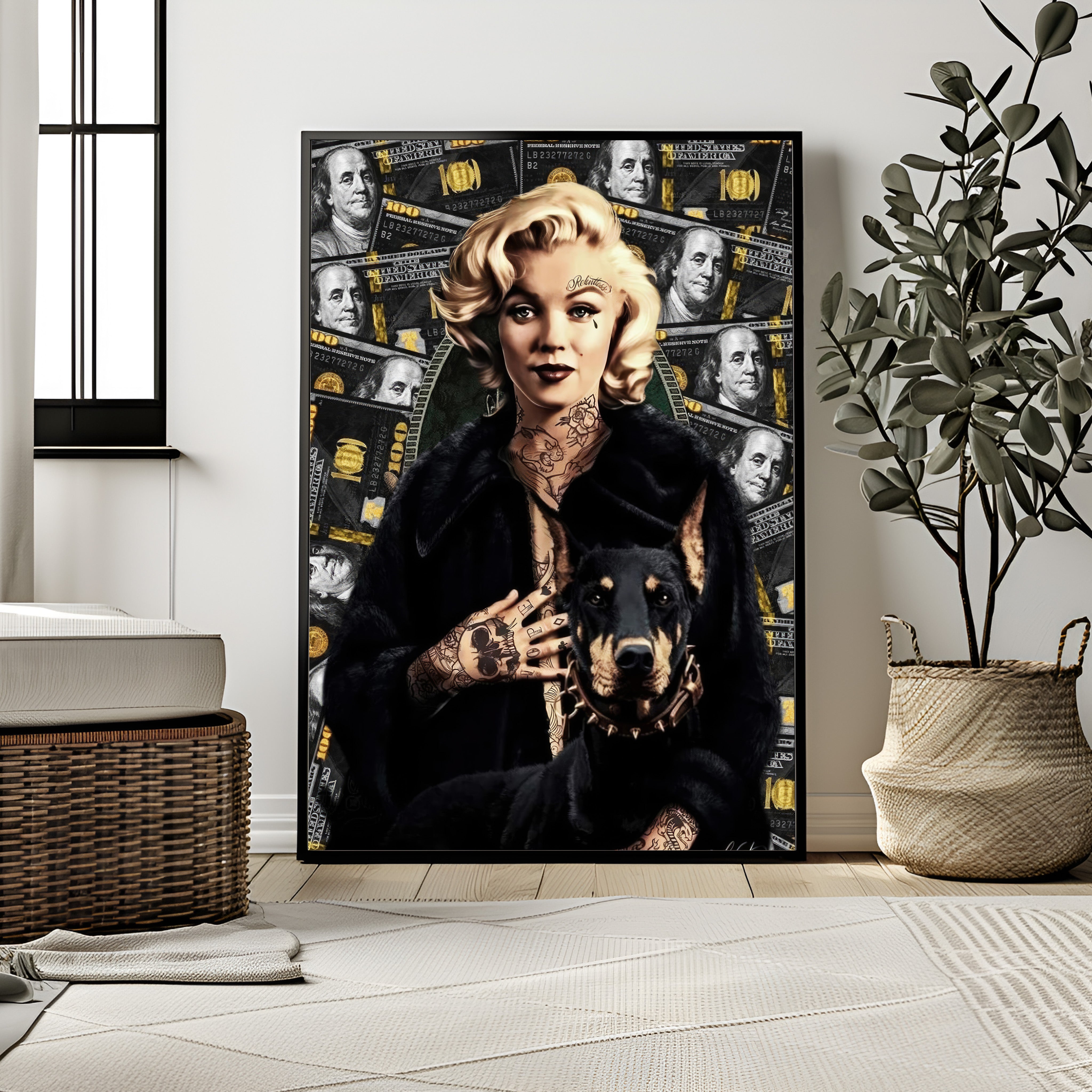 marilyn-monroe-rebel-gangster-wall-decor