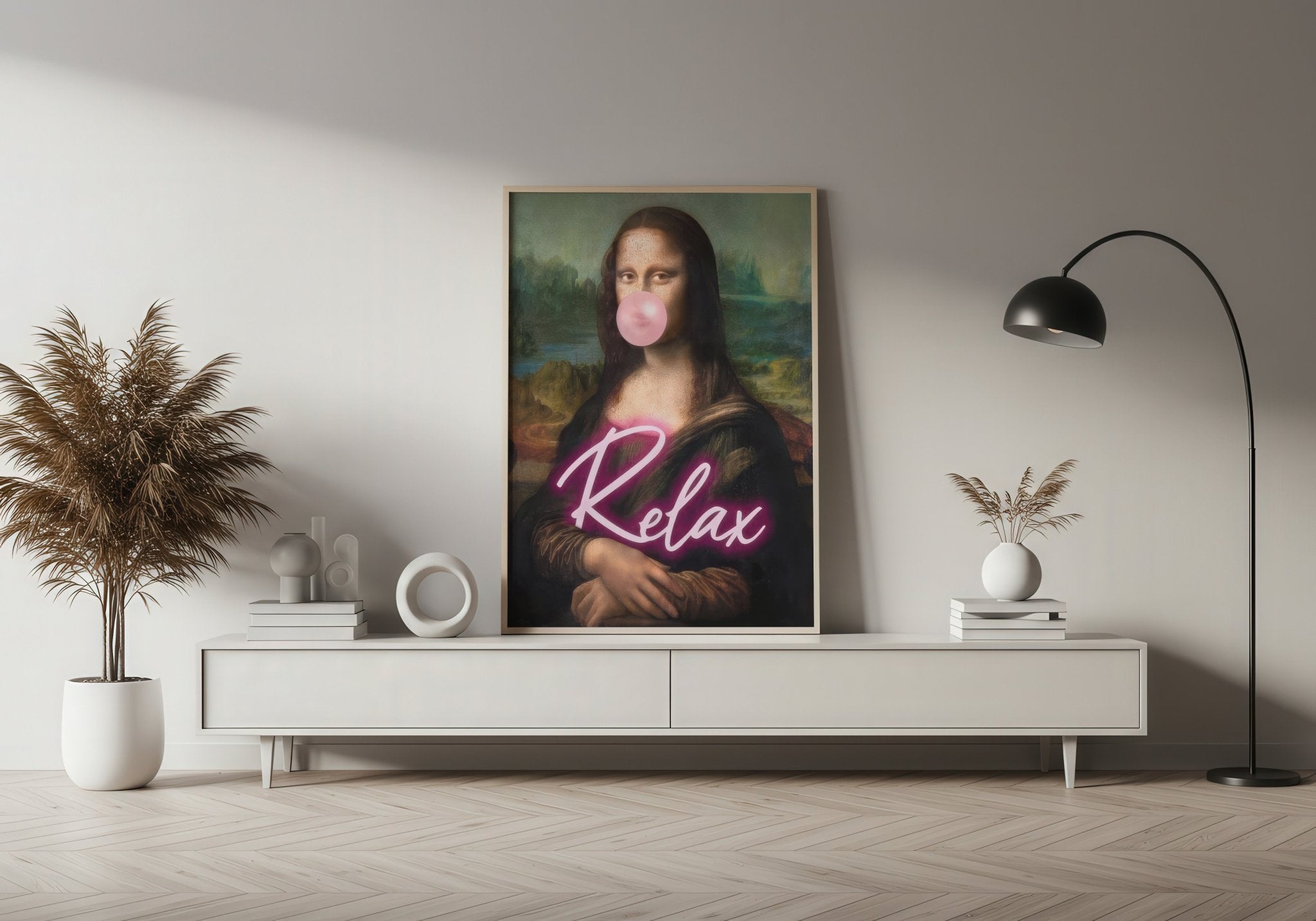 Mona Lisa | Relax Quirky Wall Art Print - Print