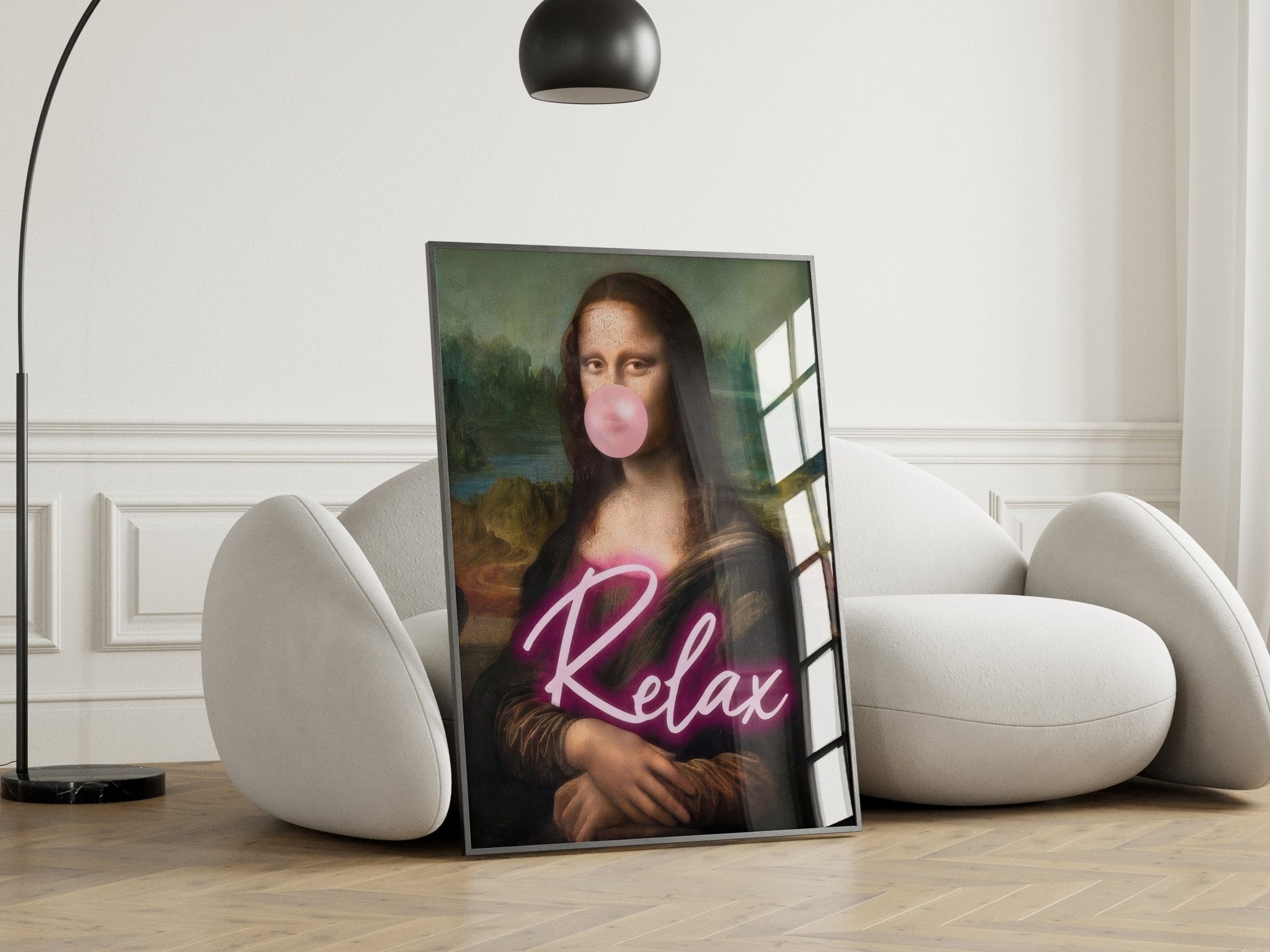 Mona Lisa | Relax Quirky Wall Art Print - Print
